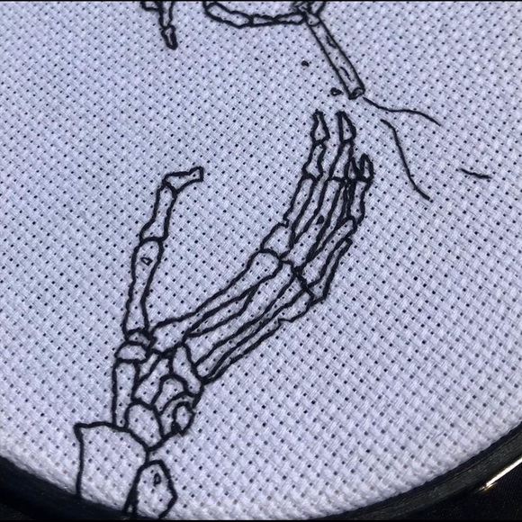 Skeleton Embroidery Hoop - Picture 3 of 5